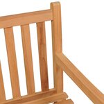 vidaXL Ensemble à manger de jardin 5Pièces Bois de teck massif