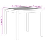 Ensemble de salle à manger de jardin 5 pièces vidaXL Noir Poly Rattan Acacia