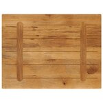 vidaXL Dessus de table 90x70x3 8 cm rectangulaire bois massif manguier