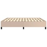 vidaXL Cadre de lit Cappuccino 180x200 cm Similicuir
