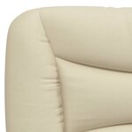 vidaXL Lit avec matelas crème 160x200 cm tissu