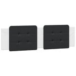 vidaXL Lit avec matelas blanc et noir 180x200 cm similicuir