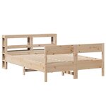 vidaXL Cadre de lit sans matelas 120x190 cm bois de pin massif
