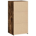 vidaXL Buffet chêne fumé 45x41x93 cm bois d'ingénierie