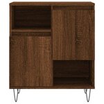 vidaXL Buffets 3 Pièces Chêne marron Bois d'ingénierie