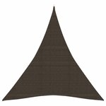 vidaXL Voile d'ombrage 160 g/m² Marron 5x7x7 m PEHD