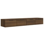 vidaXL Armoires murales 2Pièces Chêne marron 68x30x20cm Bois d'ingénierie