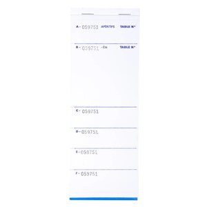 Bloc Brasserie 50 Feuillets Autocopiants Numérotés En Tripli - Format 9  6x26 Cm - X 50 - Exacompta