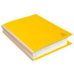 Paquet De 10 Chemises À Soufflet Dos Toilé Rock''s 320g/m2 - 24x32cm - Jaune Citron - X 10 - Exacompta