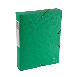 Boite De Classement Exabox Dos 60mm Carte Lustrée Scotten - A4 - Vert - Exacompta