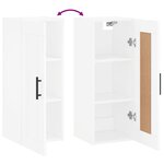 vidaXL Armoire murale blanc 34 5x34x90 cm bois d'ingénierie