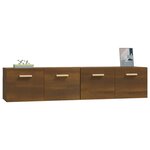 vidaXL Armoires murales 2Pièces Chêne brun 80x35x36 5cm Bois d'ingénierie