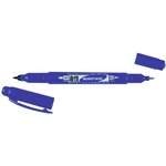 Marqueur Permanent MONO twin 0 8 et 0 4 mm Bleu TOMBOW