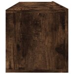 vidaXL Armoire murale TV Chêne fumé 100x30x30 cm Bois d'ingénierie