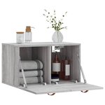 vidaXL Armoire murale Sonoma gris 60x36 5x35 cm Bois d'ingénierie