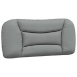 vidaXL Cadre de lit avec lumières LED gris clair 90x190 cm tissu