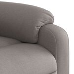 vidaXL Fauteuil inclinable taupe tissu