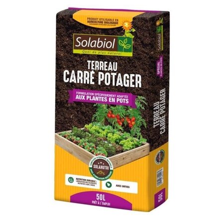 SOLABIOL TERCARPOT50 Terreau Carre Potager - 50 L