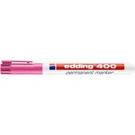 Marqueur Permanent 400 Rose Pointe Fine 1 mm x 3 EDDING