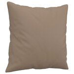 vidaXL Canapé 2 places avec oreillers cappuccino 140 cm similicuir