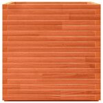 vidaXL Jardinière cire marron 70x70x72 cm bois de pin massif