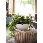 Pot de fleur Plastique Rond Graphit Up Blanc cérusé Ø 40 cm 14 9 L