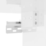 vidaXL Meubles TV muraux 2 Pièces Blanc brillant 40x34 5x60 cm