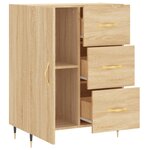 vidaXL Buffet chêne sonoma 69 5x34x90 cm bois d'ingénierie