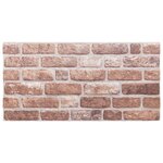 vidaXL Panneaux muraux 3D 10 Pièces marron 100x50 cm EPS