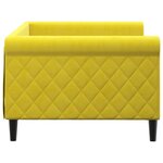 vidaXL Lit de repos jaune 90x200 cm velours