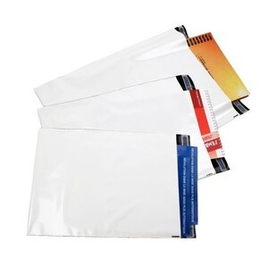 25pc 30.5cmx39.5cm Sacs postaux en plastique blanc, enveloppes d
