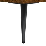 vidaXL Table basse Chêne fumé 50x50x40 cm Bois d'ingénierie