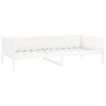 vidaXL Lit de jour Blanc Bois massif de pin 90x190 cm
