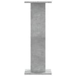 vidaXL Supports pour plantes 2 Pièces gris béton bois d'ingénierie