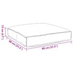 vidaXL Coussin de Palette pour Assise Bleu Royal 80x80x12 cm Tissu Oxford