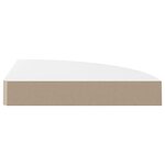 vidaXL Étagères d'angle flottantes 4Pièces blanc brillant 25x25x3 8cm MDF