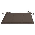 vidaXL Chaises pliables d'extérieur lot de 2 et coussins Bois d'acacia