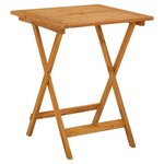 vidaXL Table pliable de jardin 60x60x75 cm Bois d'acacia solide