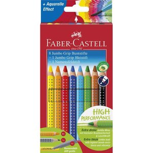 Crayons de couleur jumbo grip faber-castell