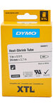 DYMO XTL - Etiquettes pour gaines thermo-rétractables continues  24mm x 2 9m - Noir sur Blanc