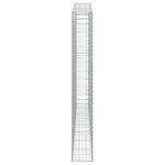 vidaXL Paniers à gabions arqués 3 Pièces 400x30x220/240 cm Fer galvanisé