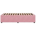 vidaXL Cadre de lit Rose 90x190 cm Velours