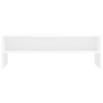 vidaXL Meuble TV Blanc 120x40x40 cm Bois d'ingénierie