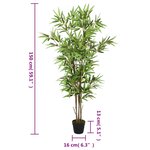 vidaXL Bambou artificiel 828 feuilles 150 cm vert