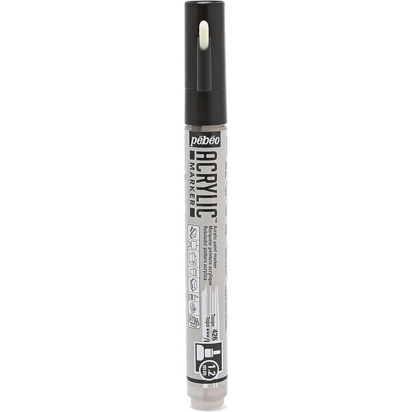 Marqueur Acrylique Pointe Ronde 1.2 Taupe PÉBÉO