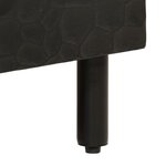 vidaXL Table basse noir 80x54x40 cm bois massif de manguier