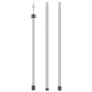 vidaXL Mât de bâche télescopique avec longueur de 102-260 cm Aluminium