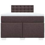 vidaXL Sommier à lattes de lit avec matelas Marron foncé 120x200 cm