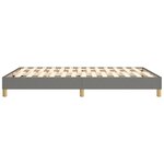 vidaXL Cadre de lit Gris foncé 140x190 cm Tissu