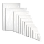 Lot de 1000 sachets plastiques à fermeture zip 350x450mm standard 50µ